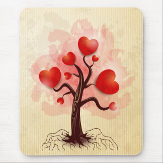 Tapis De Souris Arbre des coeurs