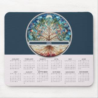 Tapis De Souris Arbre du calendrier de vie