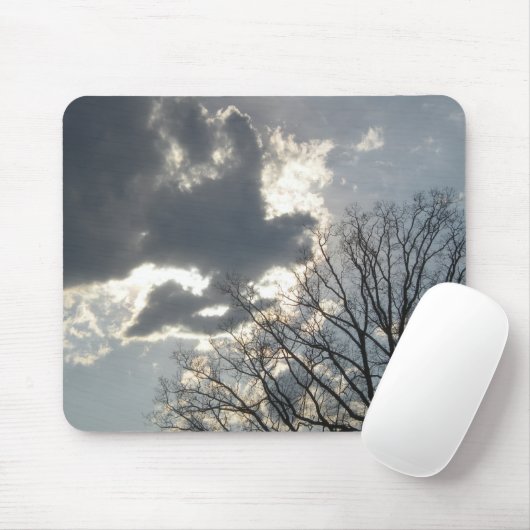 Tapis De Souris Arbre et ciel Mousepad (Avec souris)