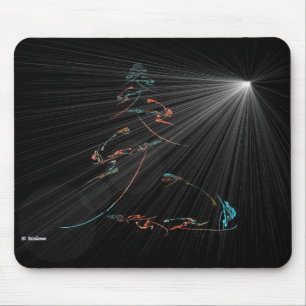 Tapis De Souris Arbre et l'étoile de nuit