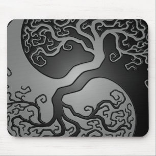 Tapis De Souris Arbre foncé de Yin Yang