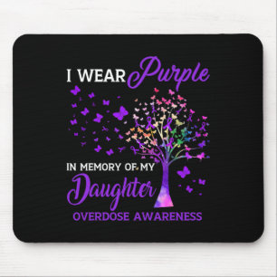 Tapis De Souris Arbre Je Porte Violet Mémoire De La Fille Overdose