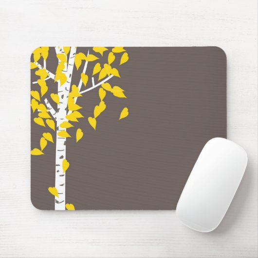 Tapis De Souris Arbre Mousepad d'Aspen (Avec souris)
