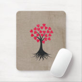 Tapis De Souris Arbre Mousepad de coeur (Avec souris)