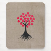 Tapis De Souris Arbre Mousepad de coeur (Devant)