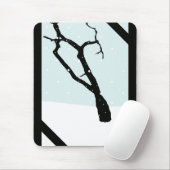 Tapis De Souris Arbre Mousepad d'hiver (Avec souris)