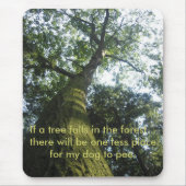 Tapis De Souris arbre Mousse-couvert Mousepad (Devant)