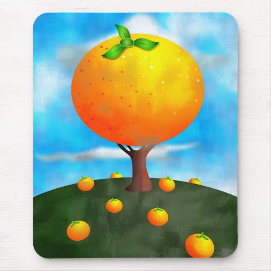Tapis De Souris Arbre orange (Devant)