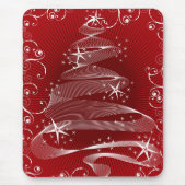 Tapis De Souris Arbre rouge Abstrait X'mas & Fils Mousepad (Devant)