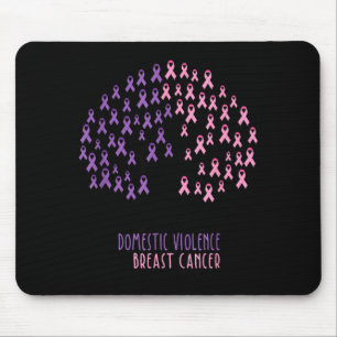 Tapis De Souris Arbre Ruban Cancer du Sein Œuvre d'Art Domestique