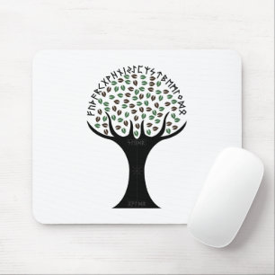 Tapis de souris Arbre Runique
