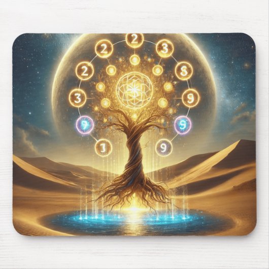 Tapis De Souris Arbre sacré du désert (Devant)