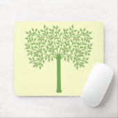 Tapis De Souris Arbre vert stylisé (Avec souris)