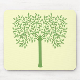 Tapis De Souris Arbre vert stylisé