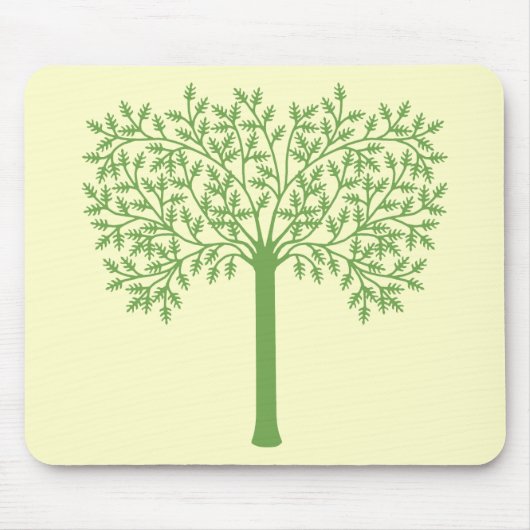Tapis De Souris Arbre vert stylisé (Devant)