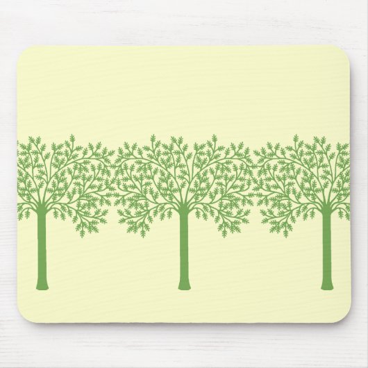 Tapis De Souris Arbre vert stylisé (Devant)