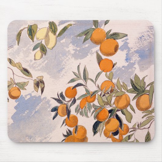 Tapis De Souris Arbres à fruits - Edward Lear (Devant)