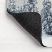 Tapis De Souris Arbres couverts de gelée et de neige (Coin)