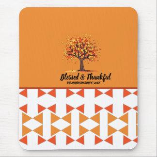 Tapis De Souris Arbres d'automne dorés Joyeux remerciement de Than