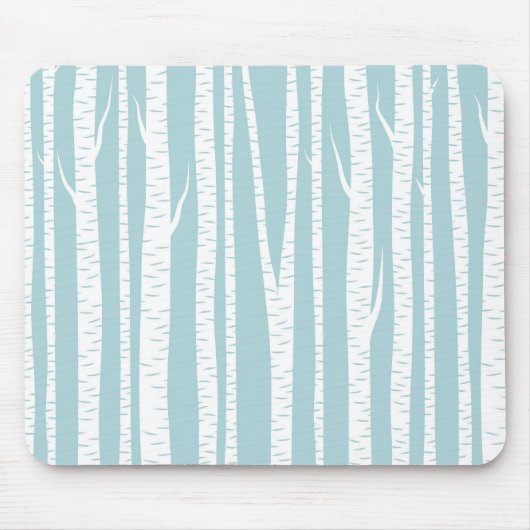 Tapis De Souris Arbres de bouleau bleus (Devant)