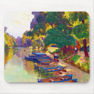 Tapis De Souris Arbres naturels eau par Carl Moll