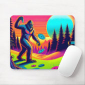 Tapis De Souris Arbres noirs | Bigfoot Disc Golf Humour (Avec souris)