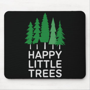 Tapis De Souris Arbres Petits Heureux Drôles Camng 