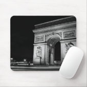 Tapis De Souris Arc de Triomphe la nuit à Paris (Avec souris)