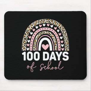 Tapis De Souris Arc-en-ciel 100 Jours D'école Enseignant Enfants 1