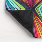 Tapis De Souris Arc-en-ciel - Art optique géométrique (Coin)