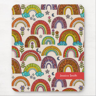 Tapis de souris arc-en-ciel coloré