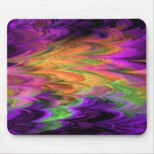 Tapis De Souris Arc-en-ciel de marbre Mousepad de fractale