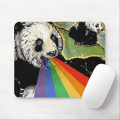 Tapis De Souris arc-en-ciel de panda (Avec souris)