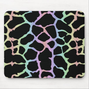 Tapis De Souris Arc-en-ciel de poster de animal de girafe et