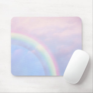Tapis De Souris Arc en ciel d'espoir - pastel,