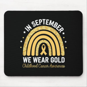 Tapis De Souris Arc-en-ciel en septembre Porter de l'or Enfance Ca