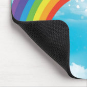 Tapis De Souris Arc en ciel et coeurs (Coin)