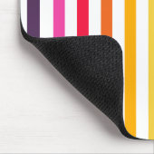 Tapis De Souris Arc-en-ciel et rayures blanches (Coin)