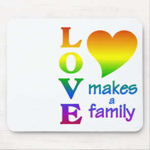 Tapis De Souris Arc-en-ciel Famille mousepad, personnaliser