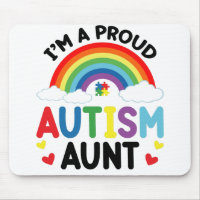 Arc-en-ciel Je suis une tante fière de l'autisme S