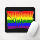 Tapis De Souris Arc-en-ciel Mousepad (Avec souris)