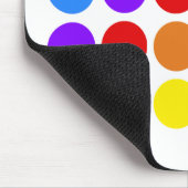 Tapis De Souris Arc-en-ciel pointillé (Coin)