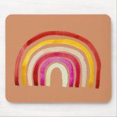 Tapis De Souris Arc-en-ciel rétro jolie aquarelle (Devant)