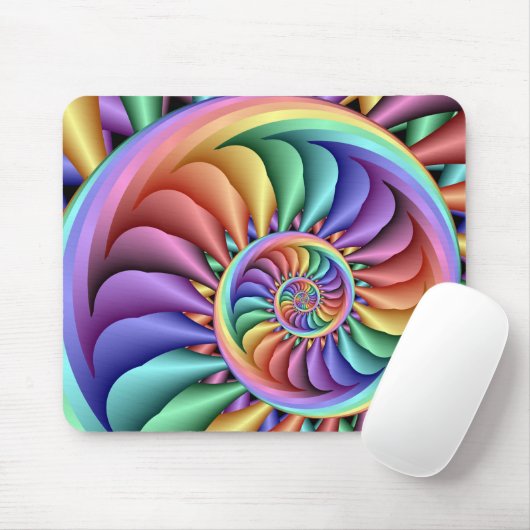 Tapis De Souris Arc-en-ciel Sherbert (Avec souris)