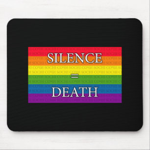 Tapis De Souris Arc-en-ciel - Silence = Mort