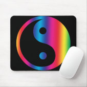 Tapis De Souris Arc-en-ciel Yin Yang (Avec souris)