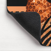 Tapis De Souris Arc et nom oranges élégants de tape-à-l'oeil de (Coin)