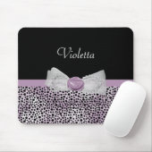 Tapis De Souris Arc Girly et nom d'impression pourpre féminin de (Avec souris)