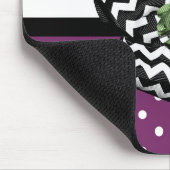 Tapis De Souris Arc mignon de Chevron de rose vert de points de (Coin)