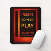 Tapis De Souris Arcade “Insert Coin to Play” Custom Mouse Pad (Avec souris)